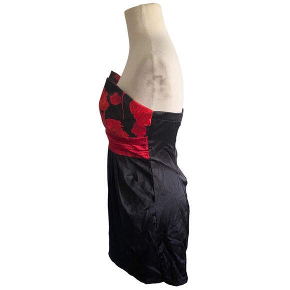 Wishes Wishes Wishes Red And Black Cocktail Dress - Picture 4 of 4